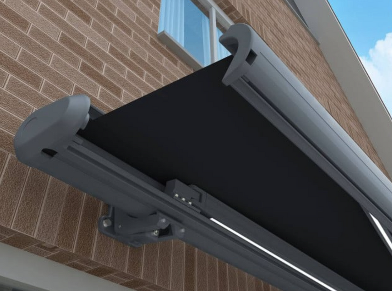 Автоматический тент (маркиза) Focus Garden Deluxe AUTOMATIC + LED 400x300 серый 005346 005346 фото