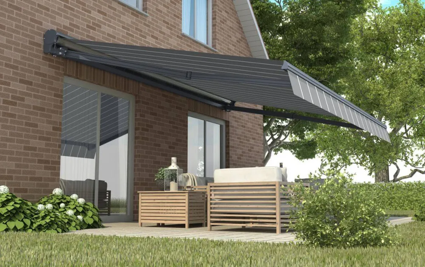 Автоматический тент (маркиза) Focus Garden PREMIUM AUTOMATIC 400x300 серый 005337 005337 фото
