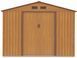 Металевий сарай для інструментів HardMaister Hudson 9x8 (277x255 см) Oak Brown &mdash; Садовий будиночок, хозблок коричневий 003814 003814 фото 7