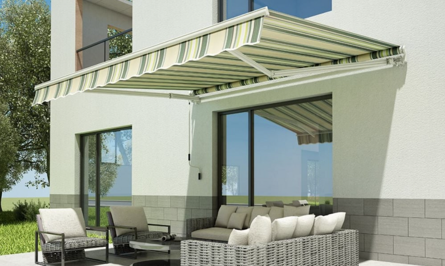 Террасный тент, ручной маркиза Focus Garden Classiс 400х300 мультиколор 004457 004457 фото
