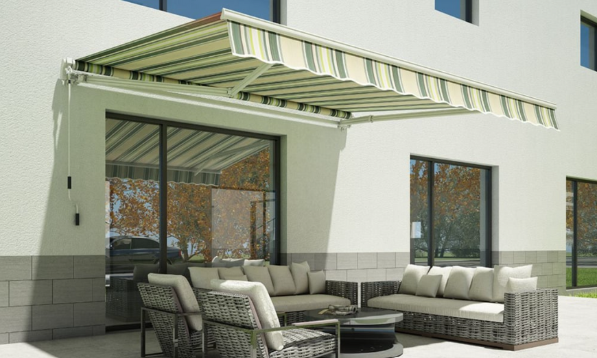 Террасный тент, ручной маркиза Focus Garden Classiс 400х300 мультиколор 004457 004457 фото